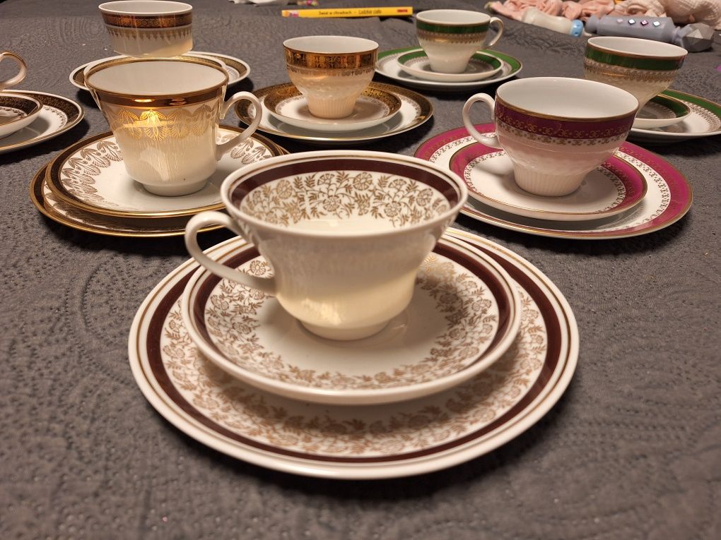 Zestaw trio śniadaniowe kahla weimar porcelana
