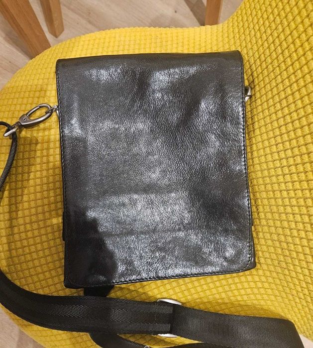 męska skórzana torba na ramię