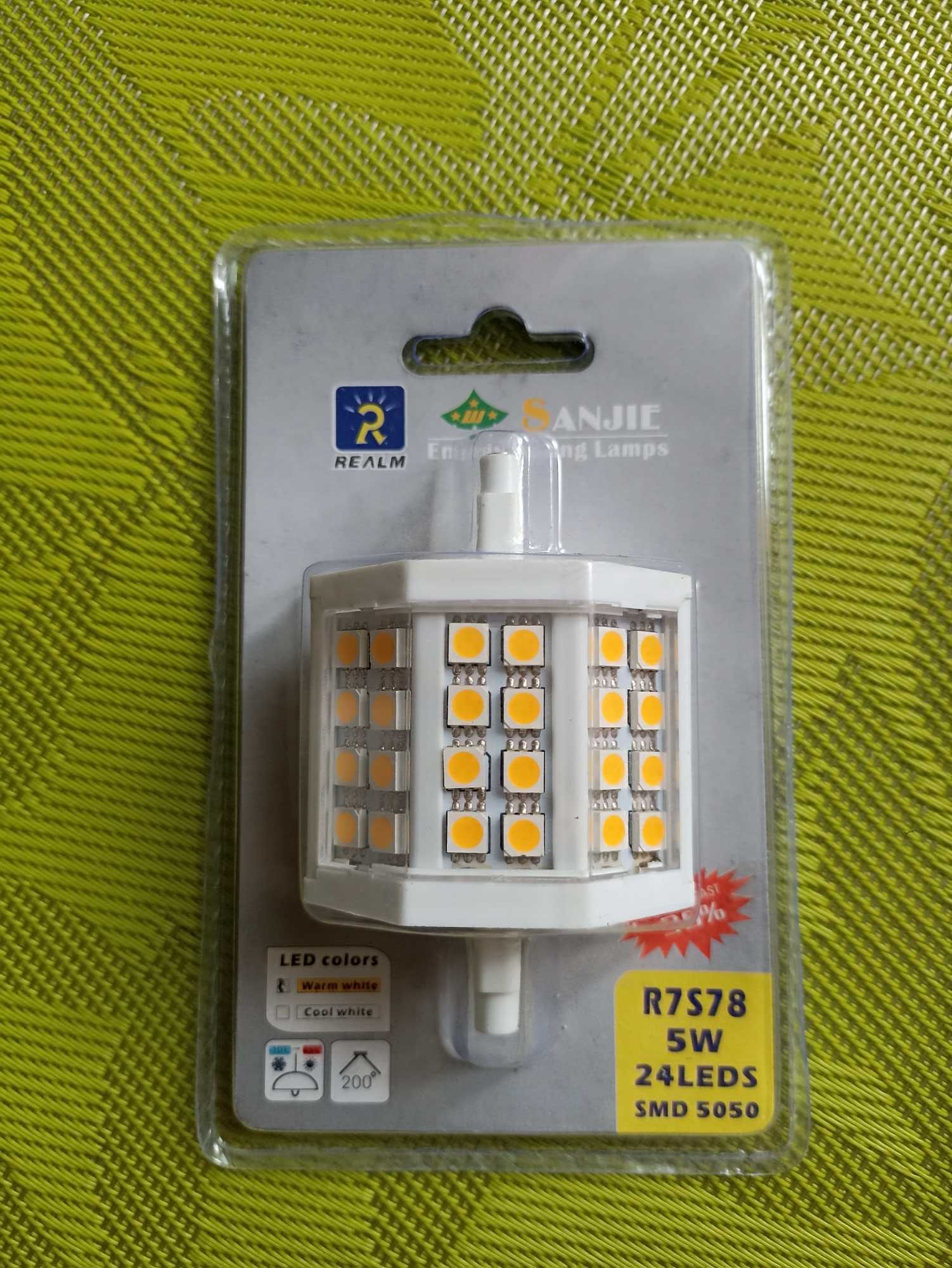 Żarówka żarnik wkład LED R7S78 5W 24 LEDS SMD 5050