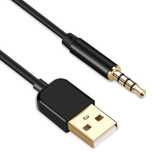 AGPTEK 2 in 1 3.5mm AUX Audio Jack Male to USB 2.0 Male