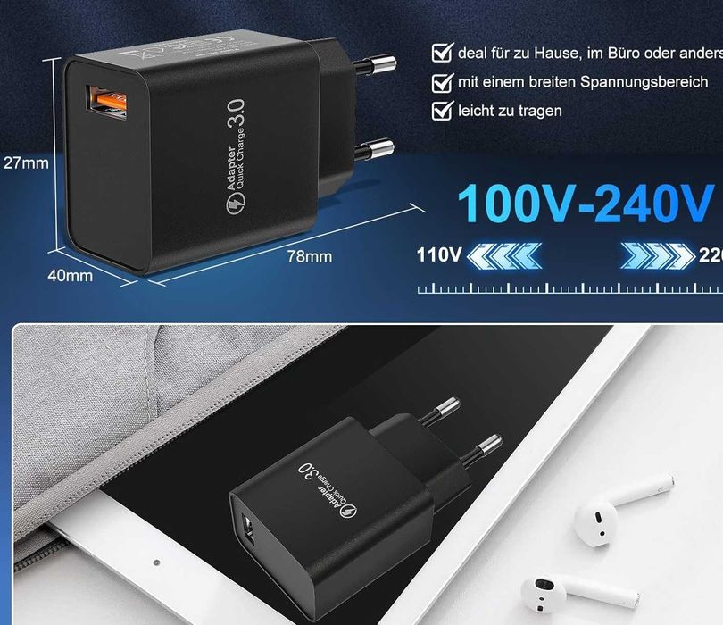 Za pół ceny! | Uniwersalna ładowarka QC 3.0 | HNT-QC530 | Quick Charge