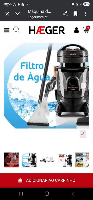 Vendo Aspirador Multifunções, usados apenas 2 vezes.  Impecável