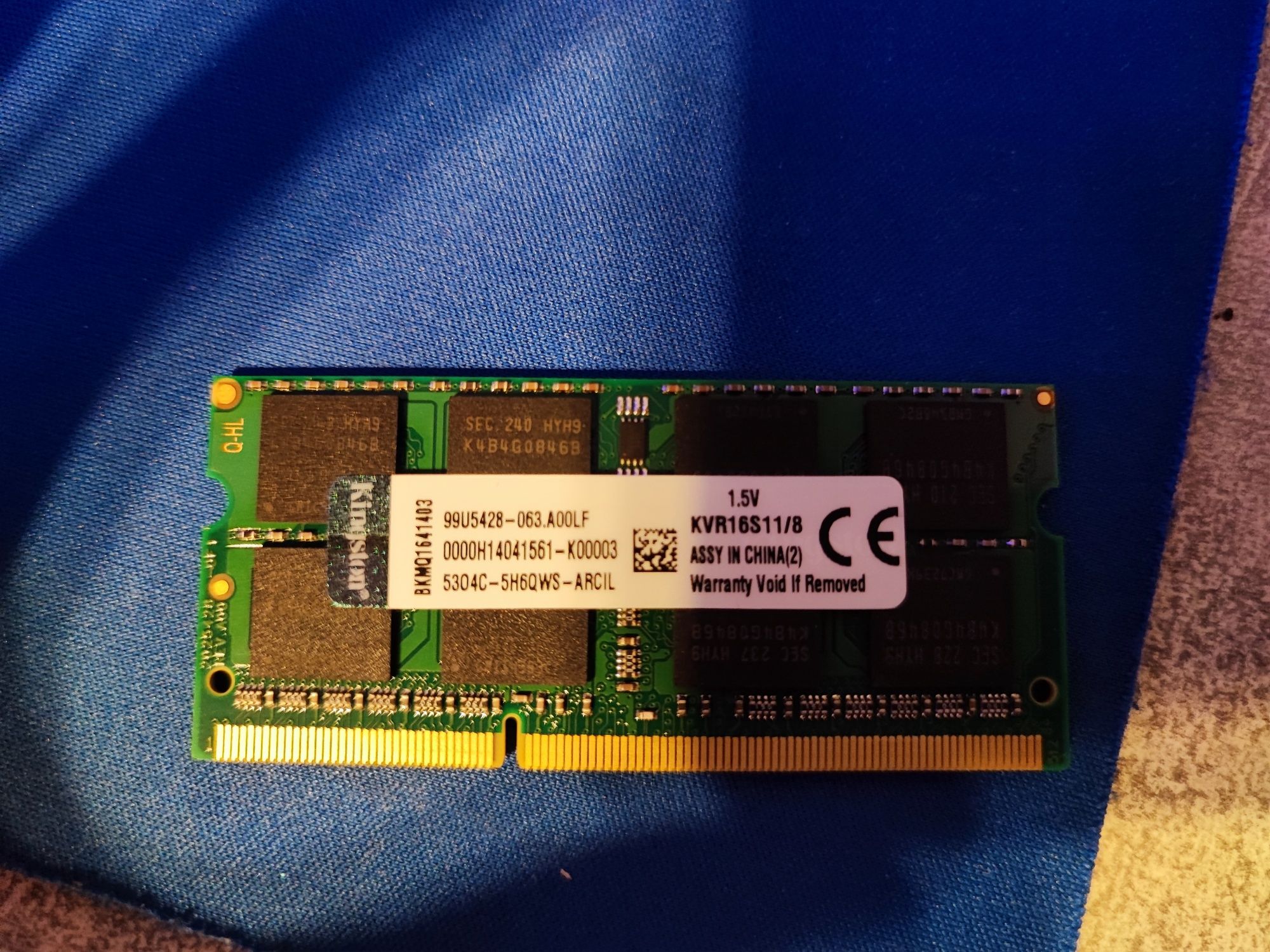 Kingston DDR3 sodimm 8gb