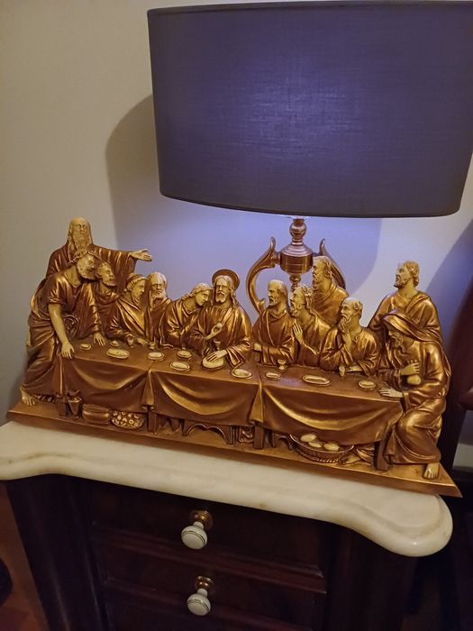 Ceia de cristo dourada