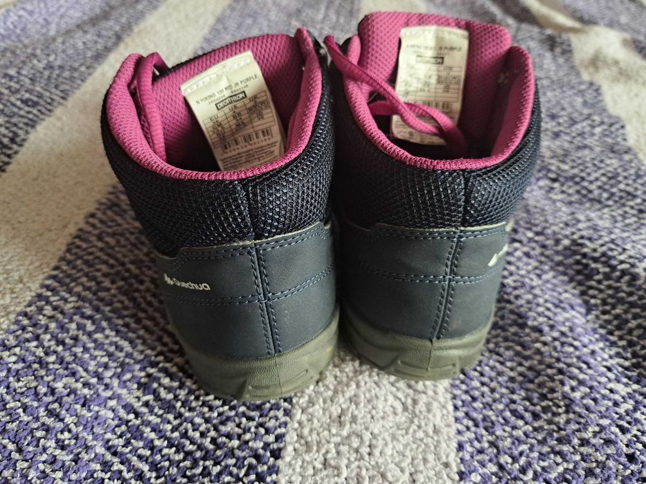 Buty trekkingowe w góry Decathlon r. 36 dla dziewczynki oddam za darmo