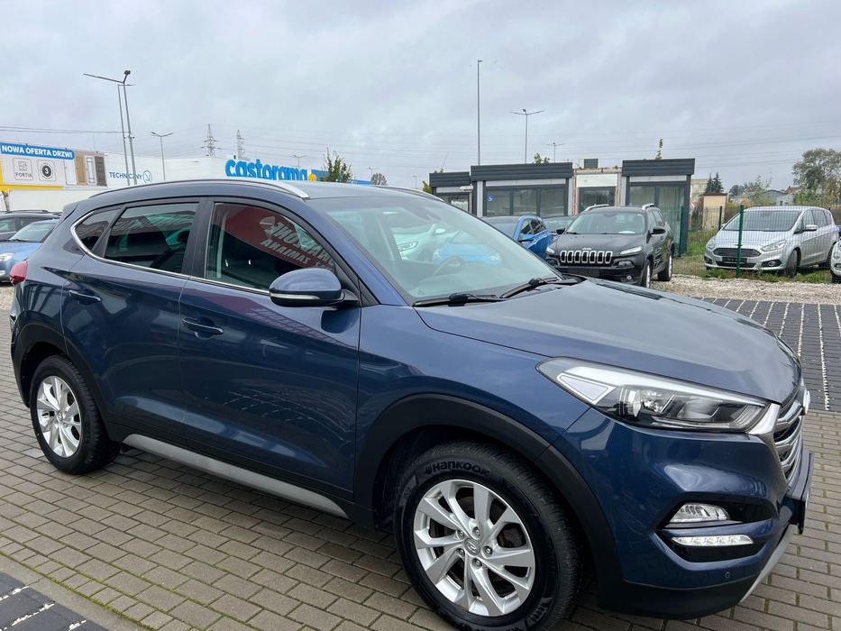 Hyundai Tucson 1.7D 141KM Autom.Led Navi Kam Skóra4xGrzane Hak BEARLOCK Faktura Gwara
