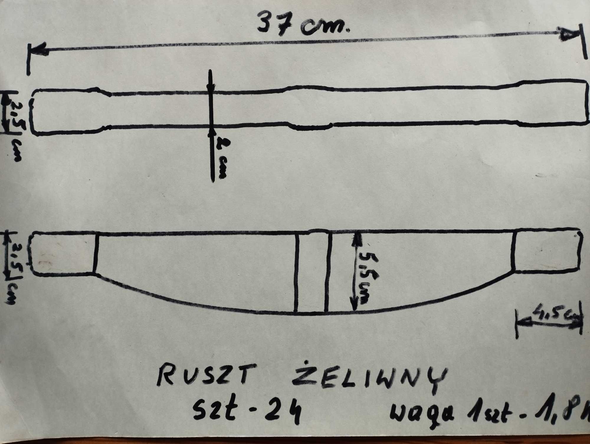 Ruszt żeliwny nowy