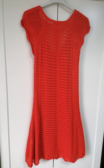 Vestido cor de laranja Ruga