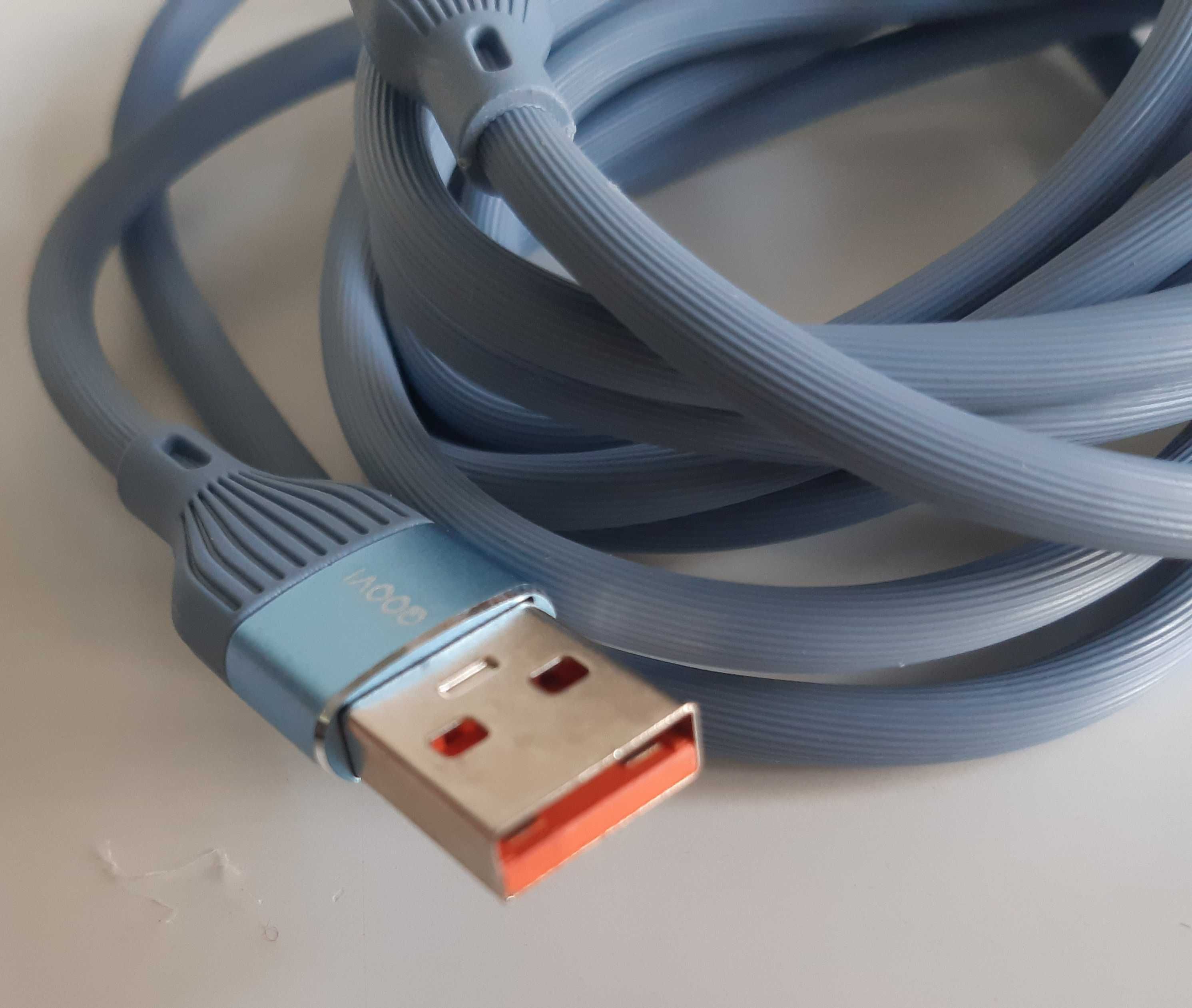 Cabo USB Carregamento Rápido USB-C 6A 66W 2 metros Novo
