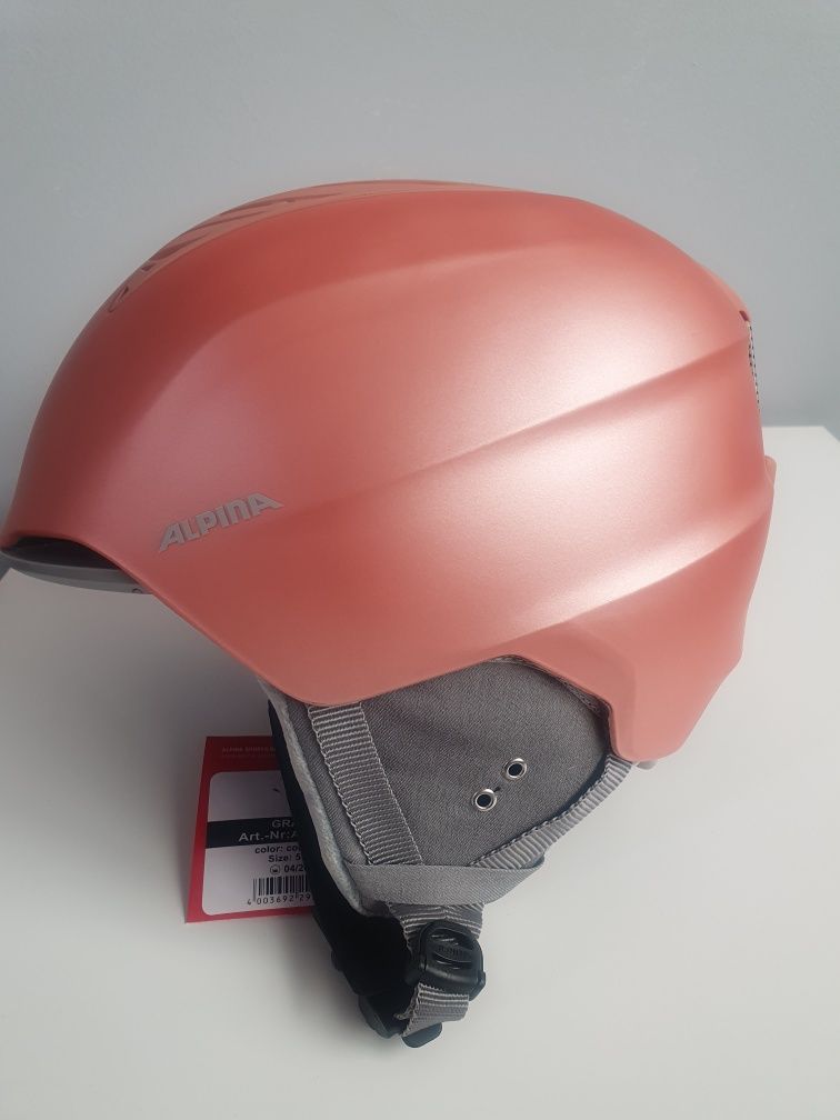 Kask narciarski ALPINA damski coral matt rozmiar 54-57