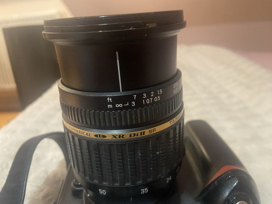nikon d70+ obiektyw tamron xr di ii sp 17-50mm