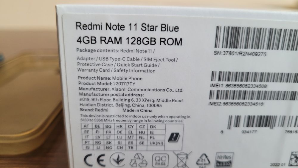 Телефон Xiaomi Redmi Note 11 4/128