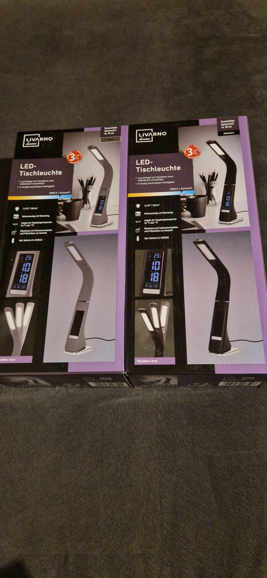 LIVARNO home Lampa stołowa LED, elastyczne ramię, 3,4 W