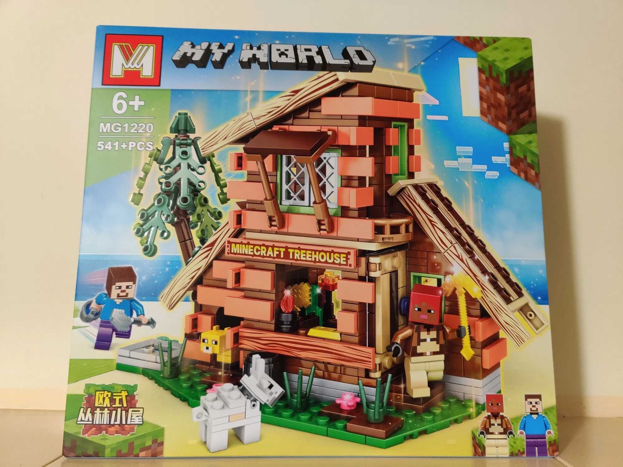My World Minecraft Domek na drzewie 541 elementów+ figurki-Duży-Nowość