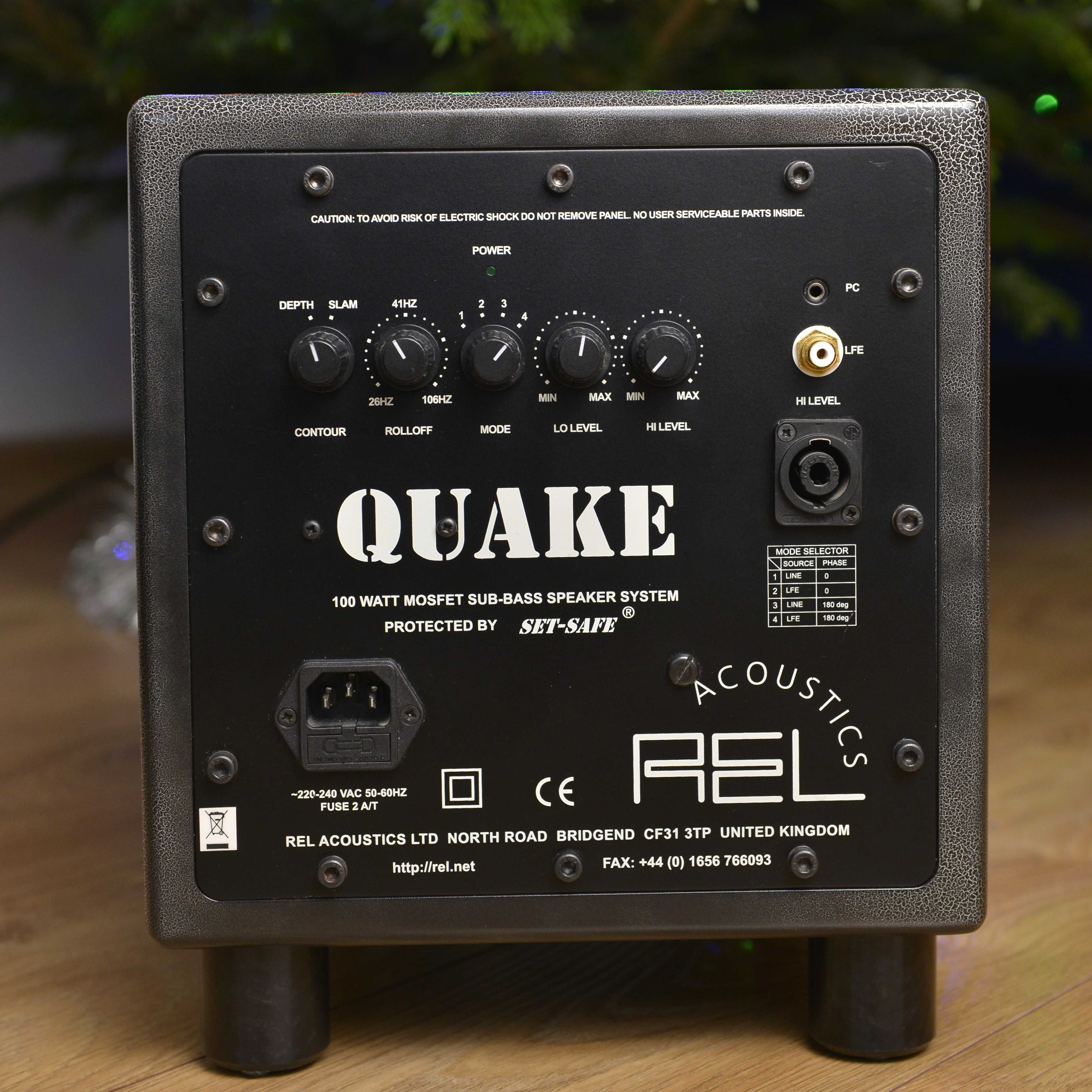 REL QUAKE - Subwoofer Aktywny - Lakier Cracked Crackle Effect