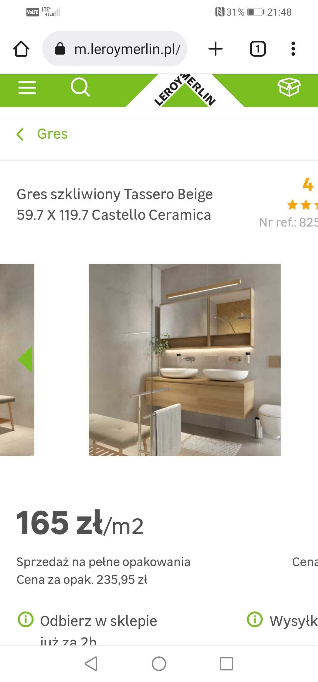 Gres Tassero beżowy