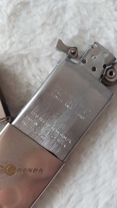 Zapalniczka Zippo Slim 1959r Crenda (reklama)