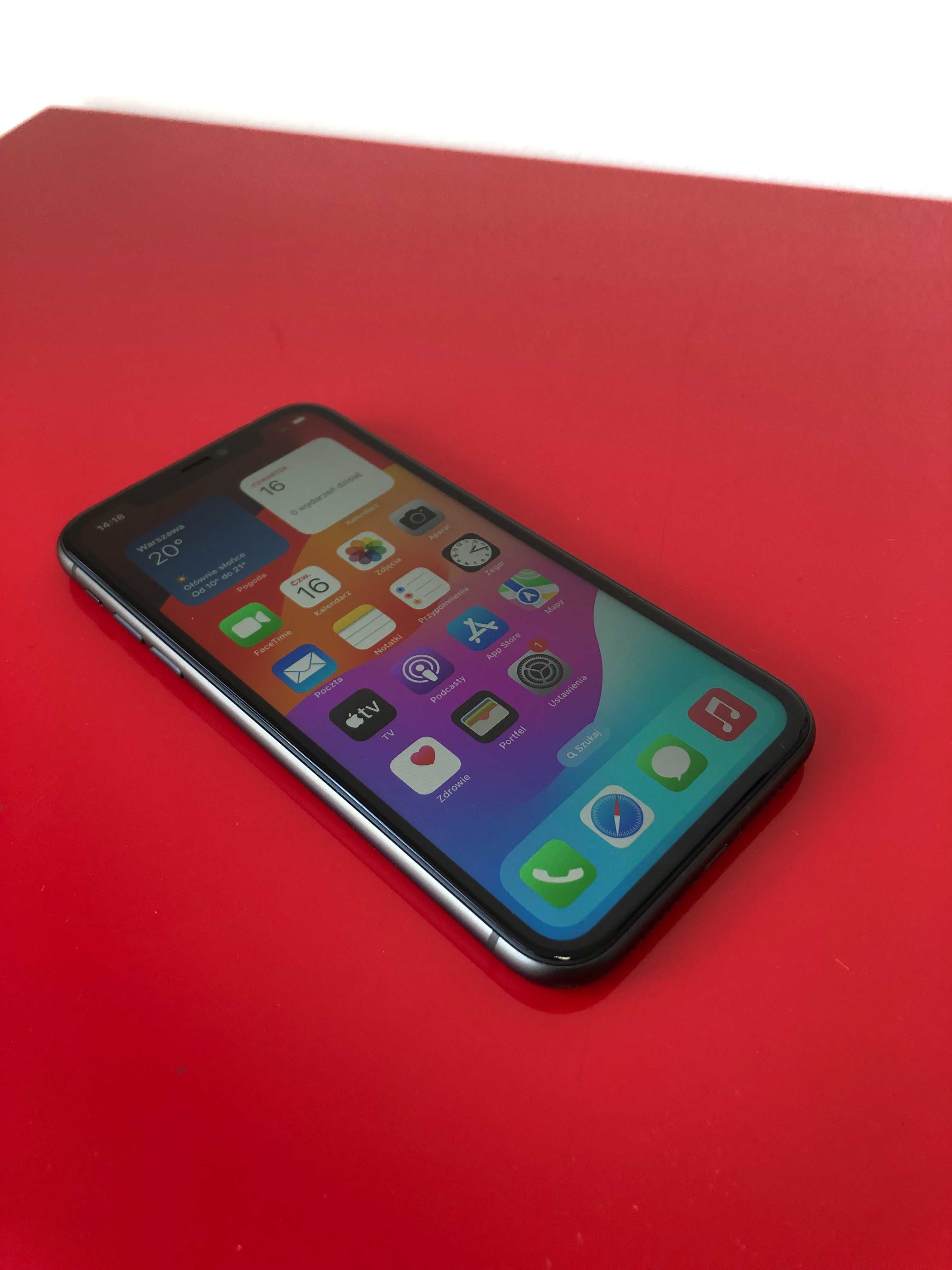 Klasa A Bez Blokad Apple iPhone 11 Black 128GB Gwarancja FV23%