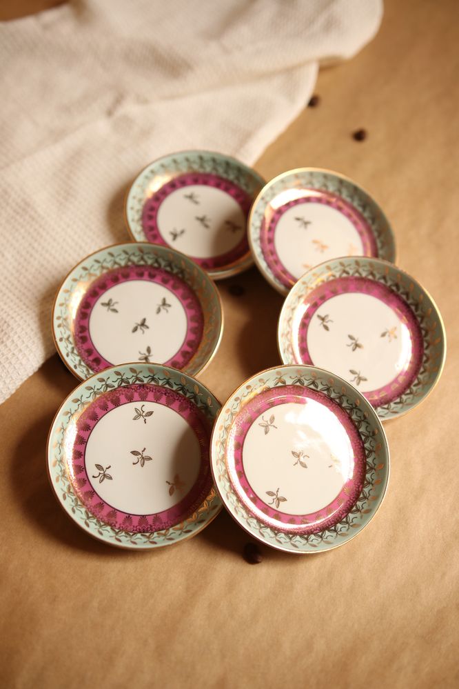 6 talerzyk konfiturówka spodek porcelana Bremer Schmidt
