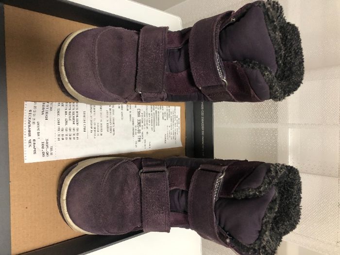 Ботинки зимние "ЭККО" для девочки, 28 размер