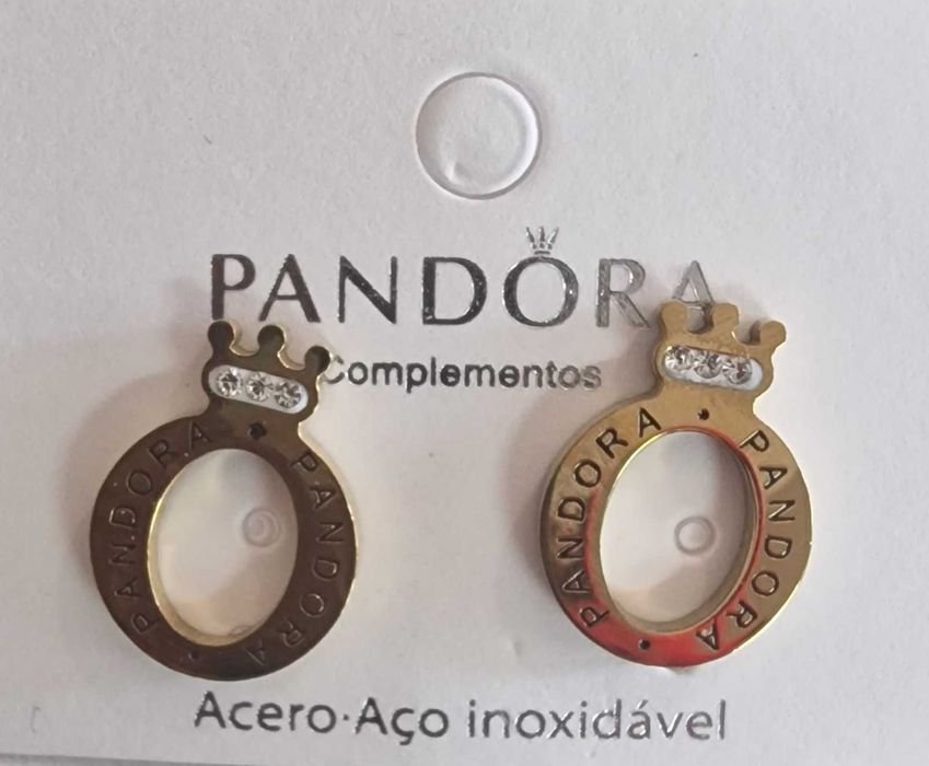 Brincos Pandora dourado