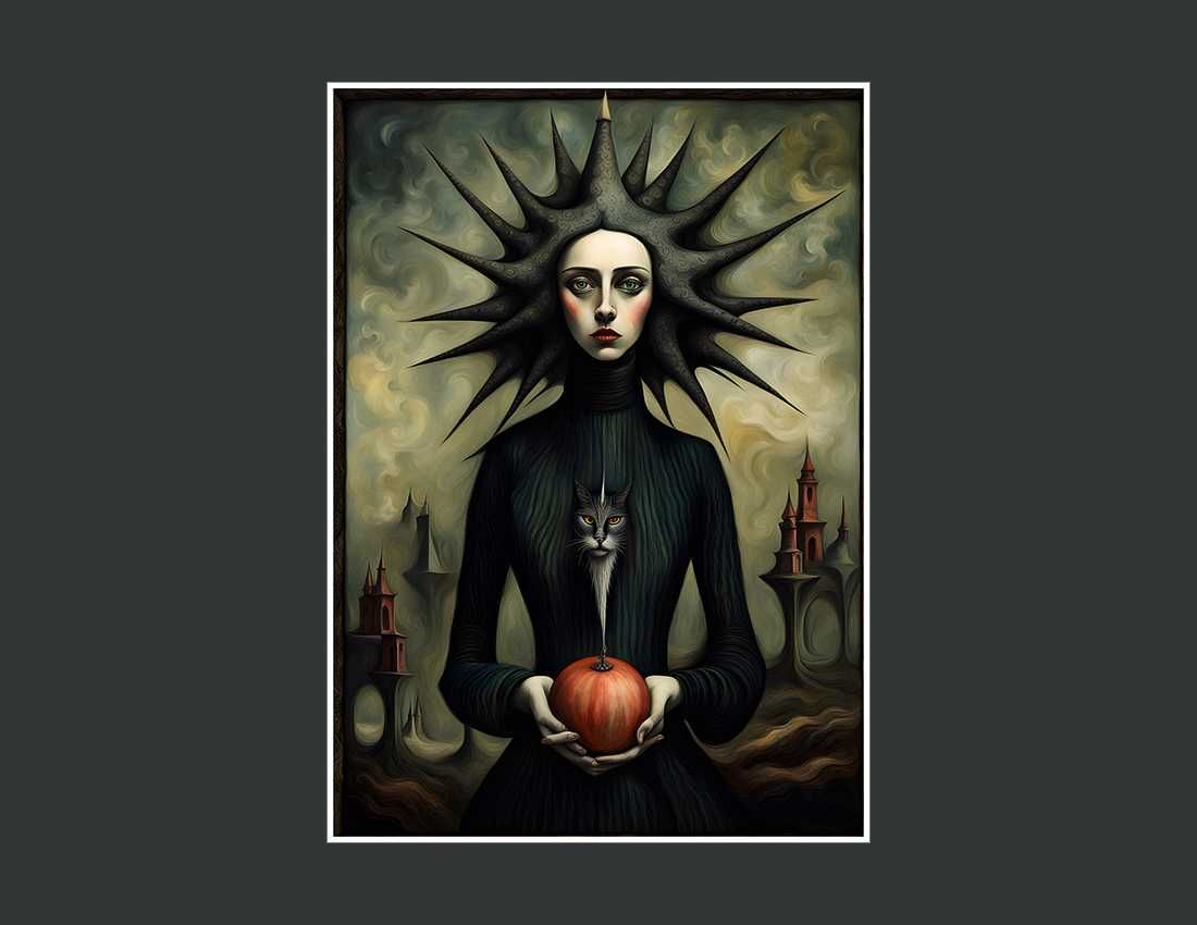 Plakat mroczny surrealizm w stylu Carrington do salonu - 50x70cm