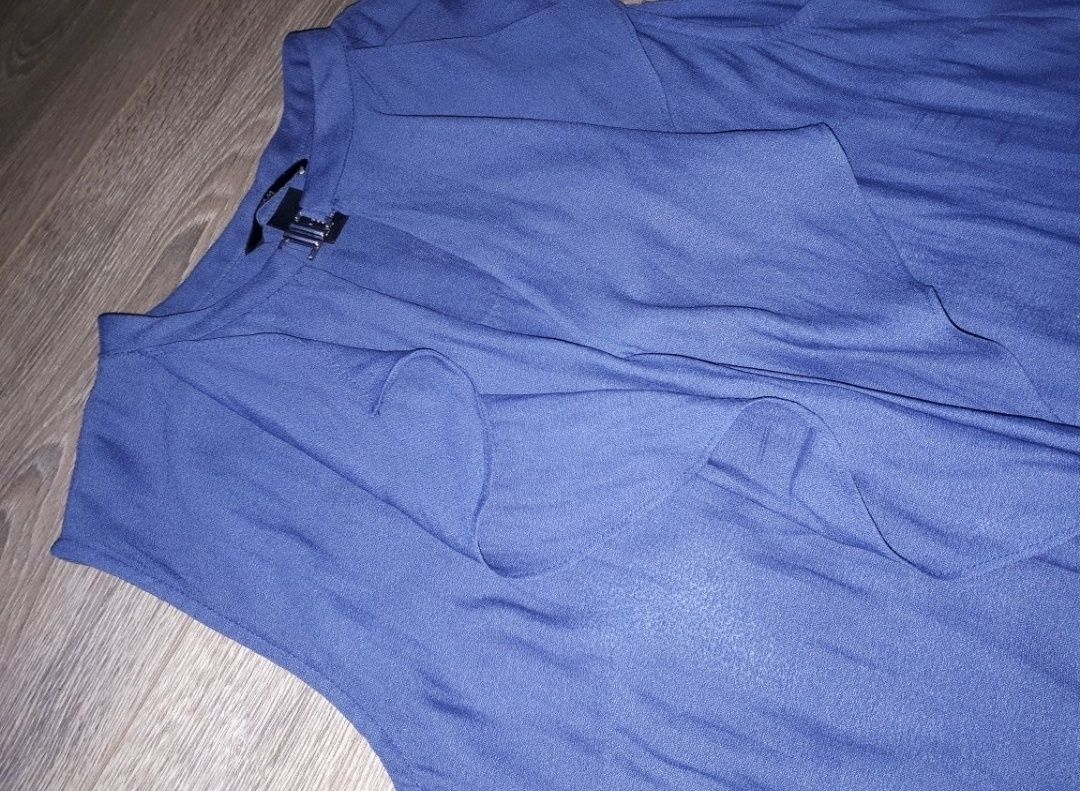Zwiewna bluzka falbany H&M S