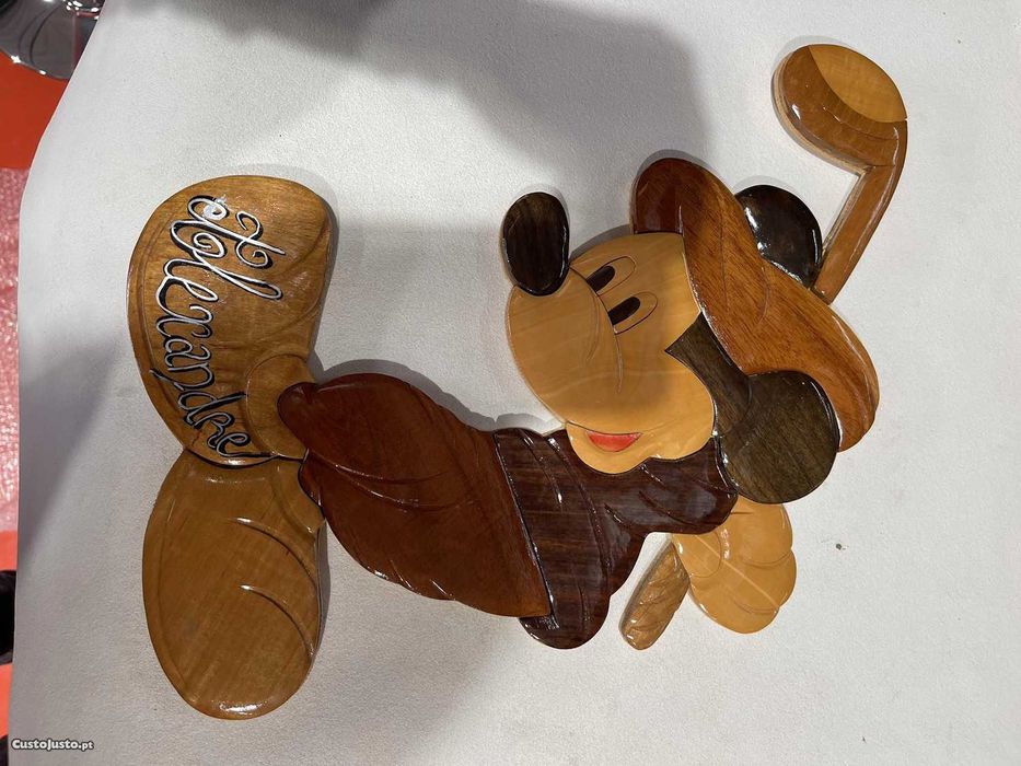MICKEY Madeira Decoração Quarto Criança
