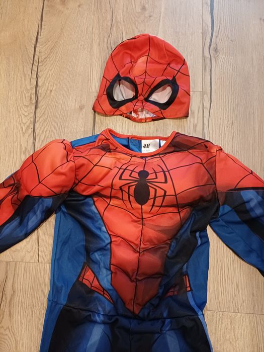 Strój na bal karnawałowy spiderman r. 122/128 H&M stan idealny