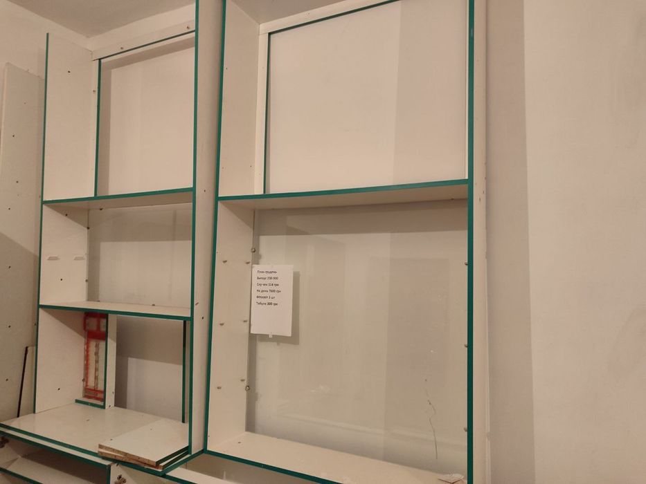 Меблі з ламінованого ДСП - залишки. Скло