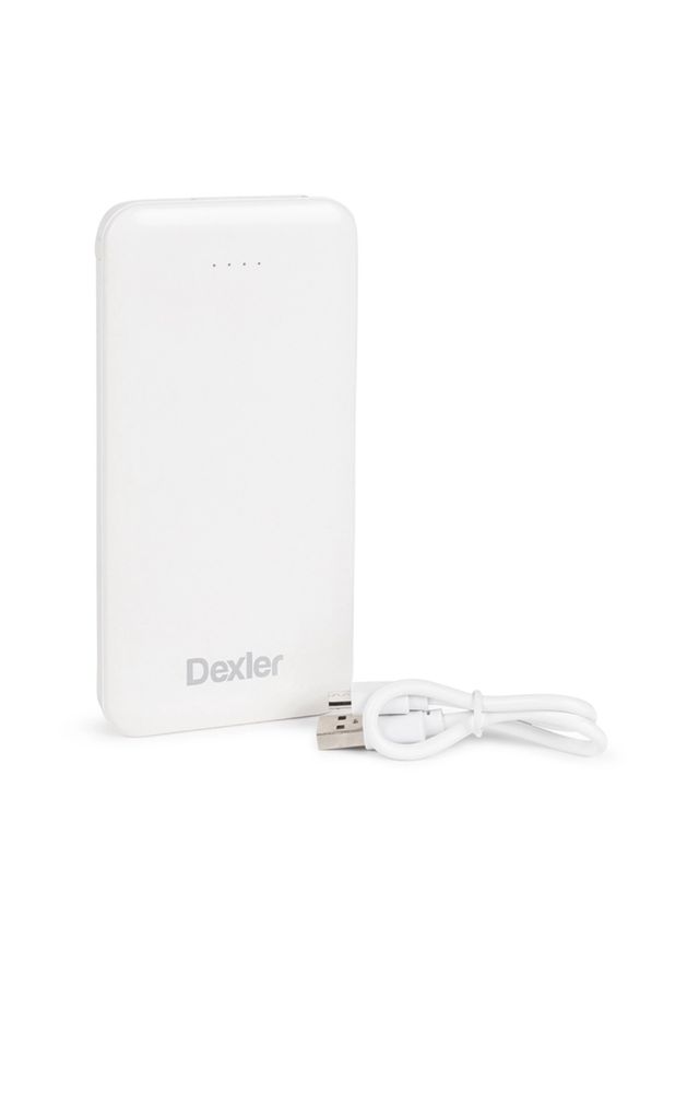 Повербанк Dexler Power Bank 8000 mAh Білий