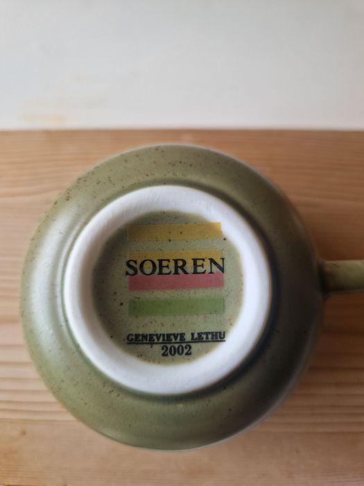 Conjunto de 5 chávenas de chá e 5 pires "Genevieve Lethu"