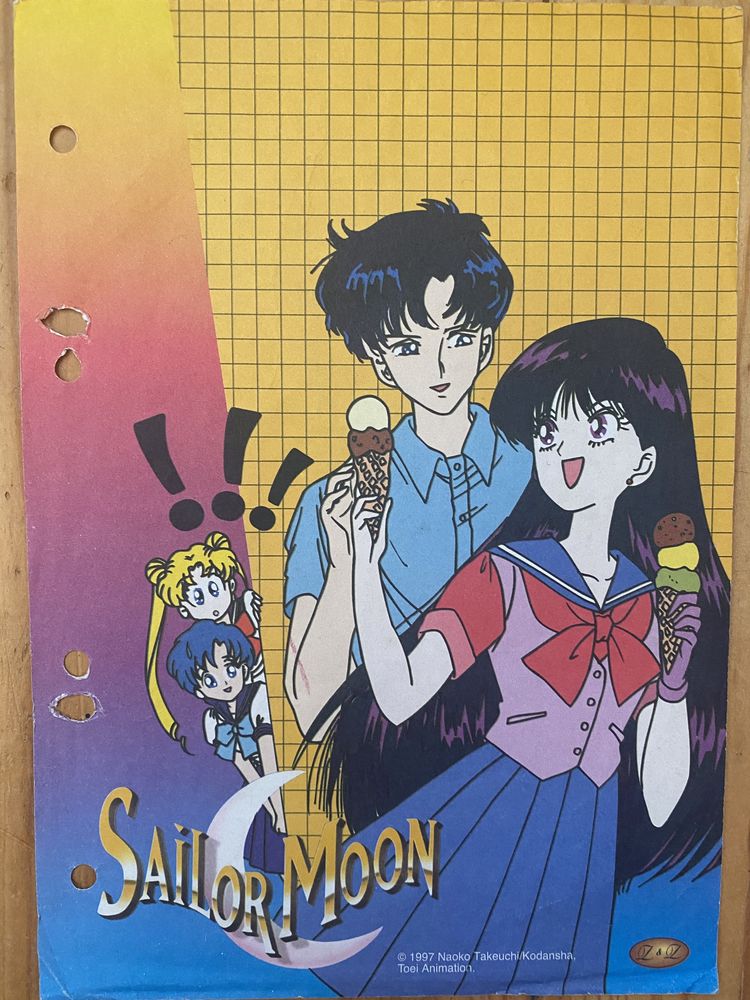 Sailor Moon karteczki z lat 90-tych