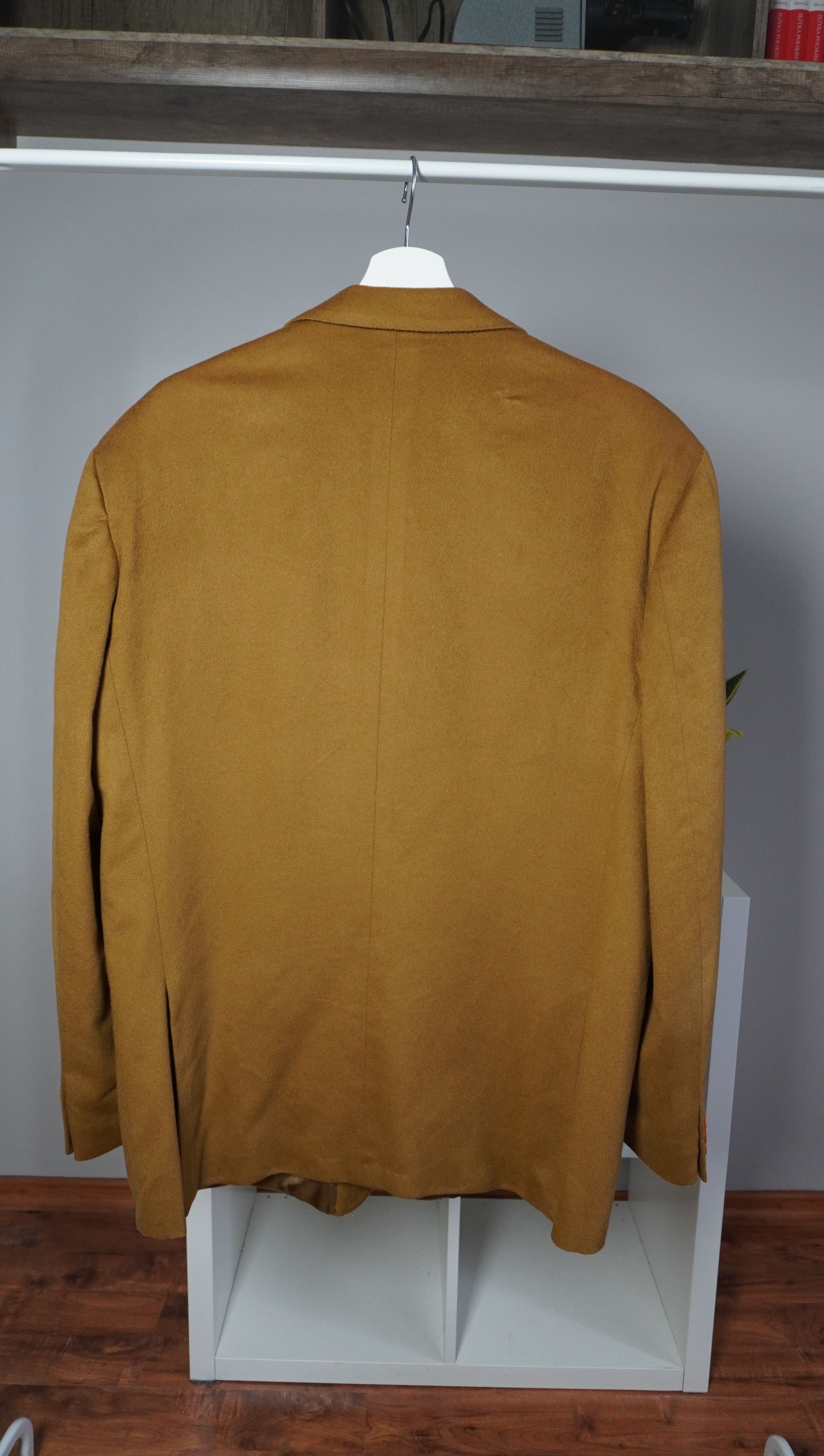 Giorgio Veneziani Marynarka L/XL kaszmir cashmere oversize camel