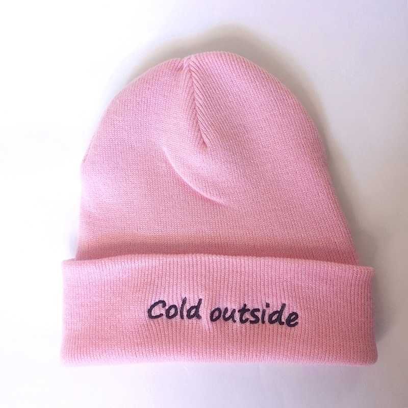 NOWA różowa czapka beanie z napisem Beechfield ciepła na jesień zimę