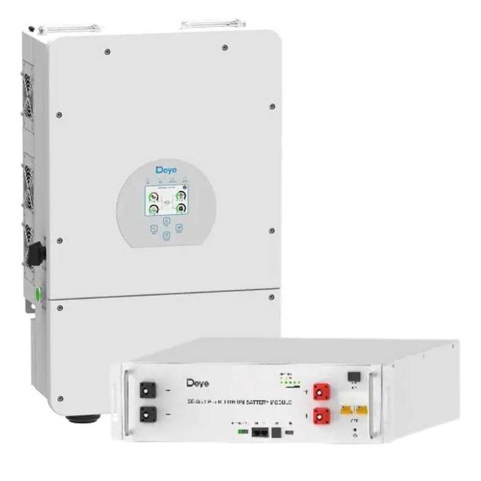 Комплект резервного живлення Deye 5 кВт + АКБ 5.1 кВт·год, новий.