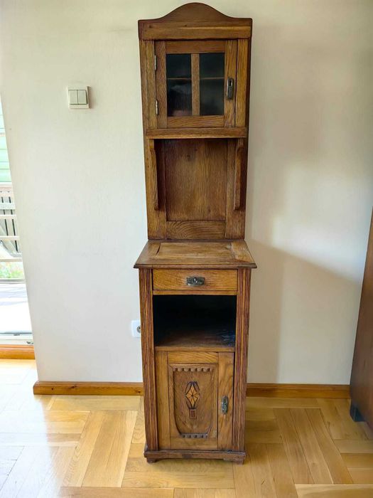 Szafka nocna z nadstawką- nakastlik - drewno