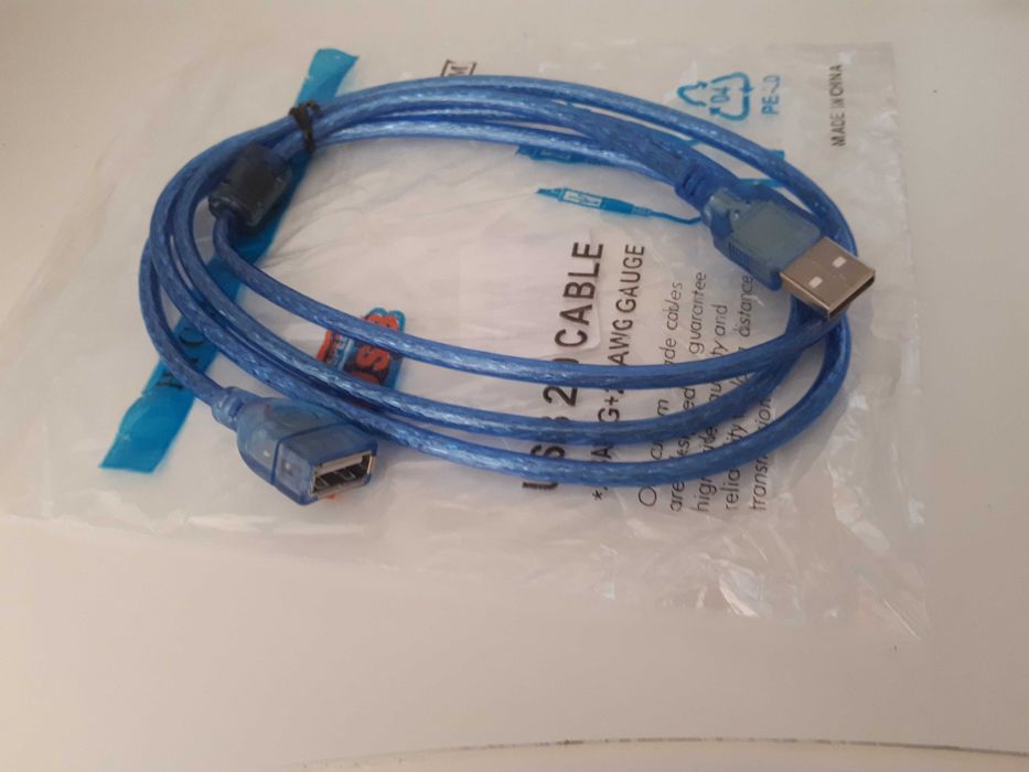 Cabo usb macho/ femea 1,5m novo