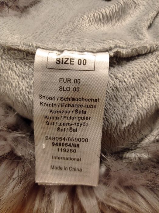 Szal, komin Orsay z ,,futerkiem,,