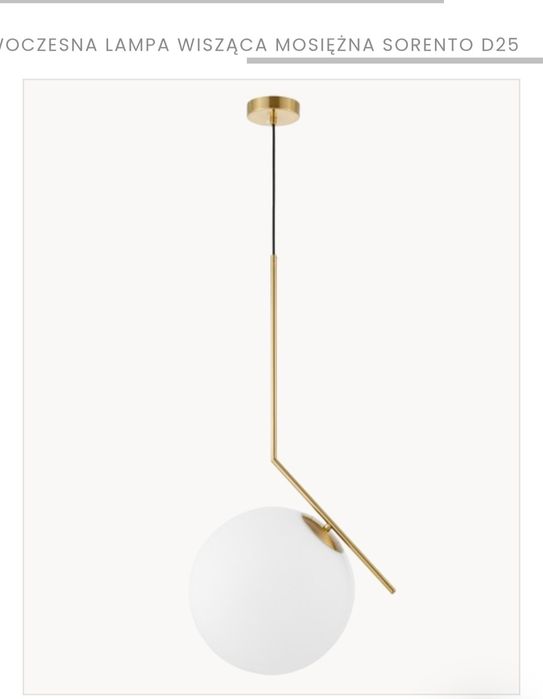 Lampa SORENTO kula D25 piękna