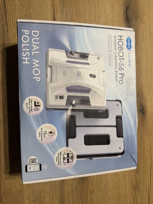 Robot myjący okna HOBOT-S6 Pro jak nowy plus gratisy