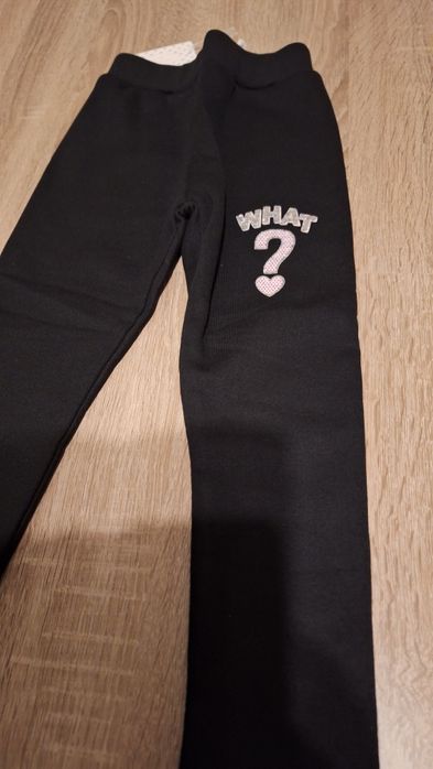 Leginsy, getry ocieplane czarne 110/116 Dola Elvin