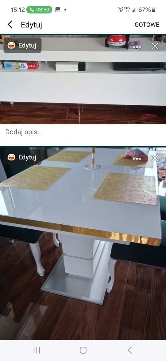 Komplet salon szafka rtv stol