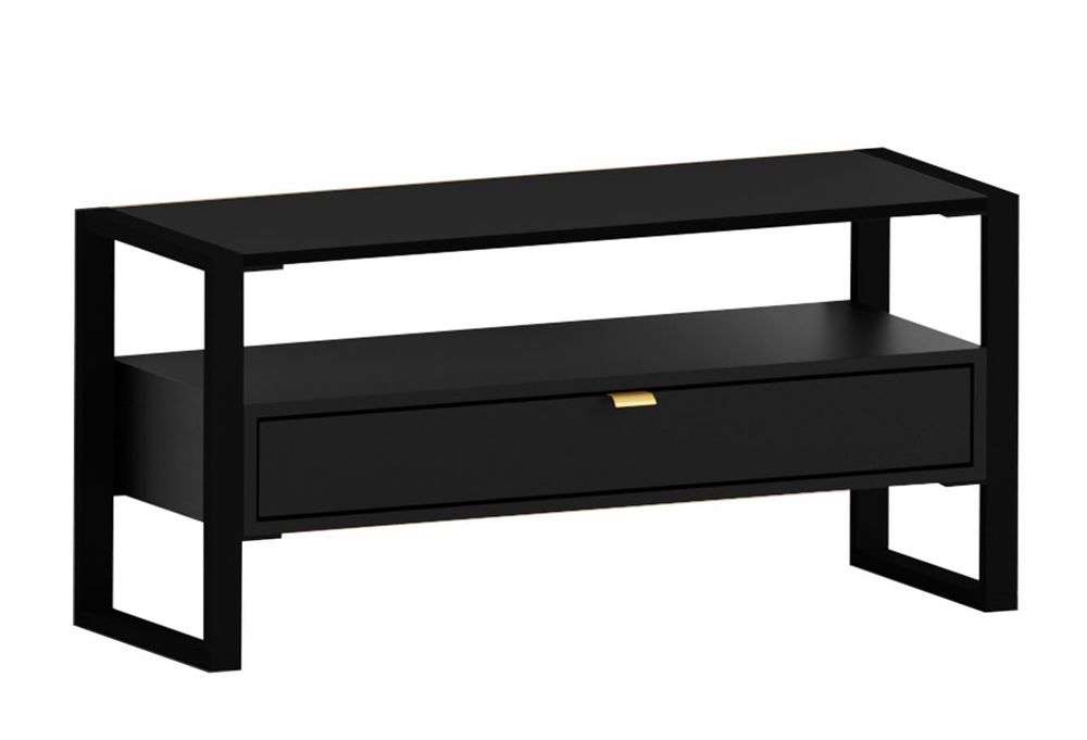 Szafka RTV Stojąca Loft 100 cm z Szufladą na Płyty Pudełka