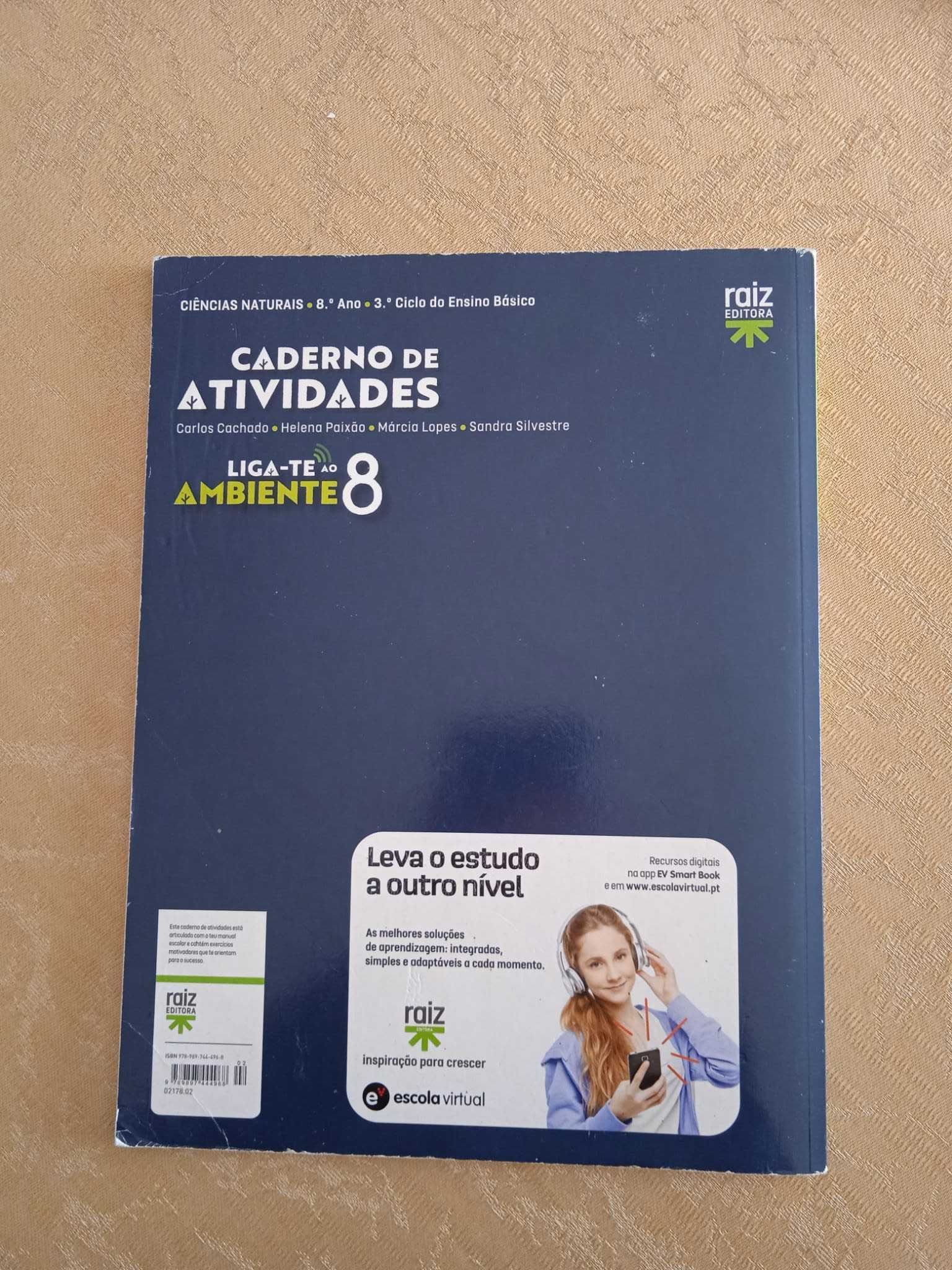 Liga-te ao Ambiente 8 - Ciências Naturais 8.º ano (como novo)