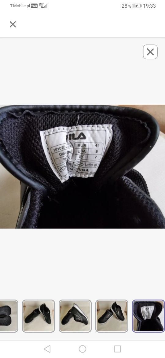 Buty Fila r 41/26,5 cm
