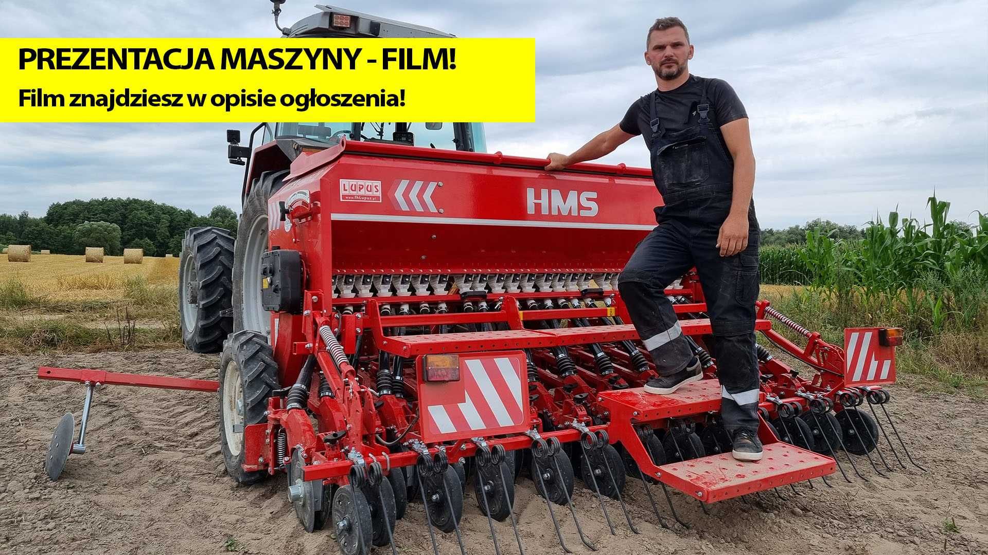 Siewnik dwutalerzowy zbożowy 3,0m HMS Agro-Masz z komputerem