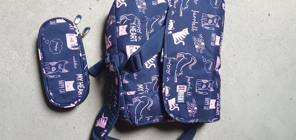 Zestaw torba na ramie i piórnik