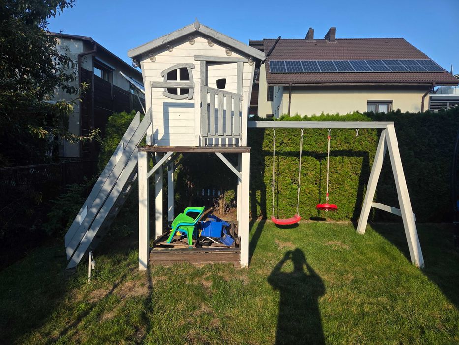 Domek drewniany dla dziecka plac zabaw