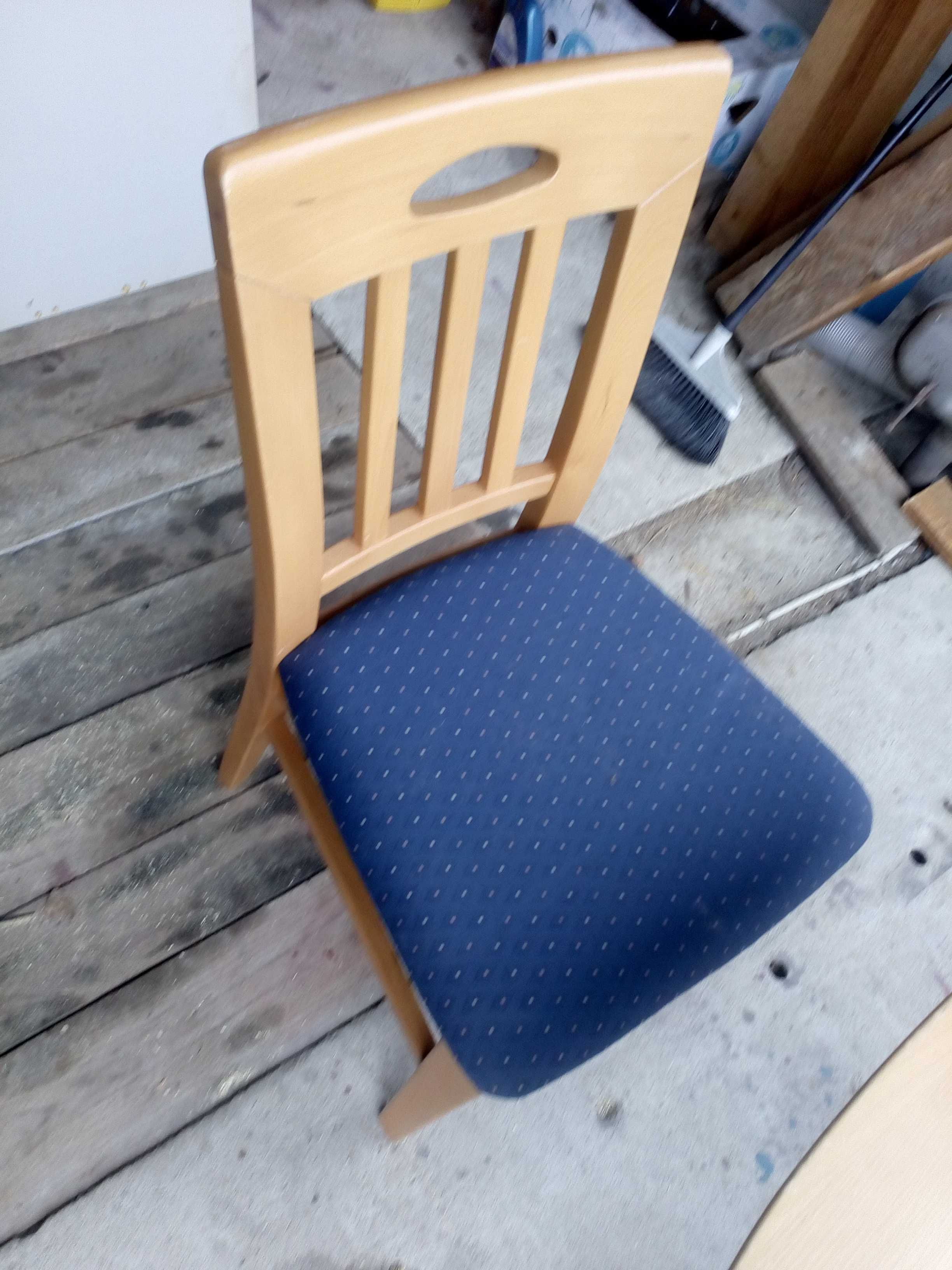 stół rozkładany 2,40m i krzesła stół drewniany lite drewno z niemiec